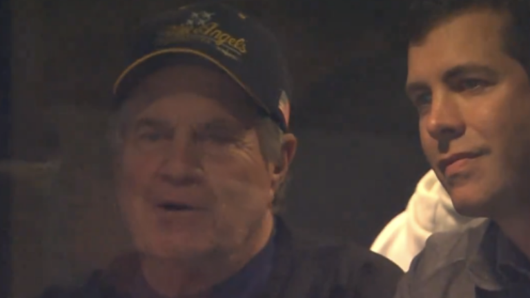 Bill Belichick was spotted at TD Garden for the Celtics' Game 2 matchup.